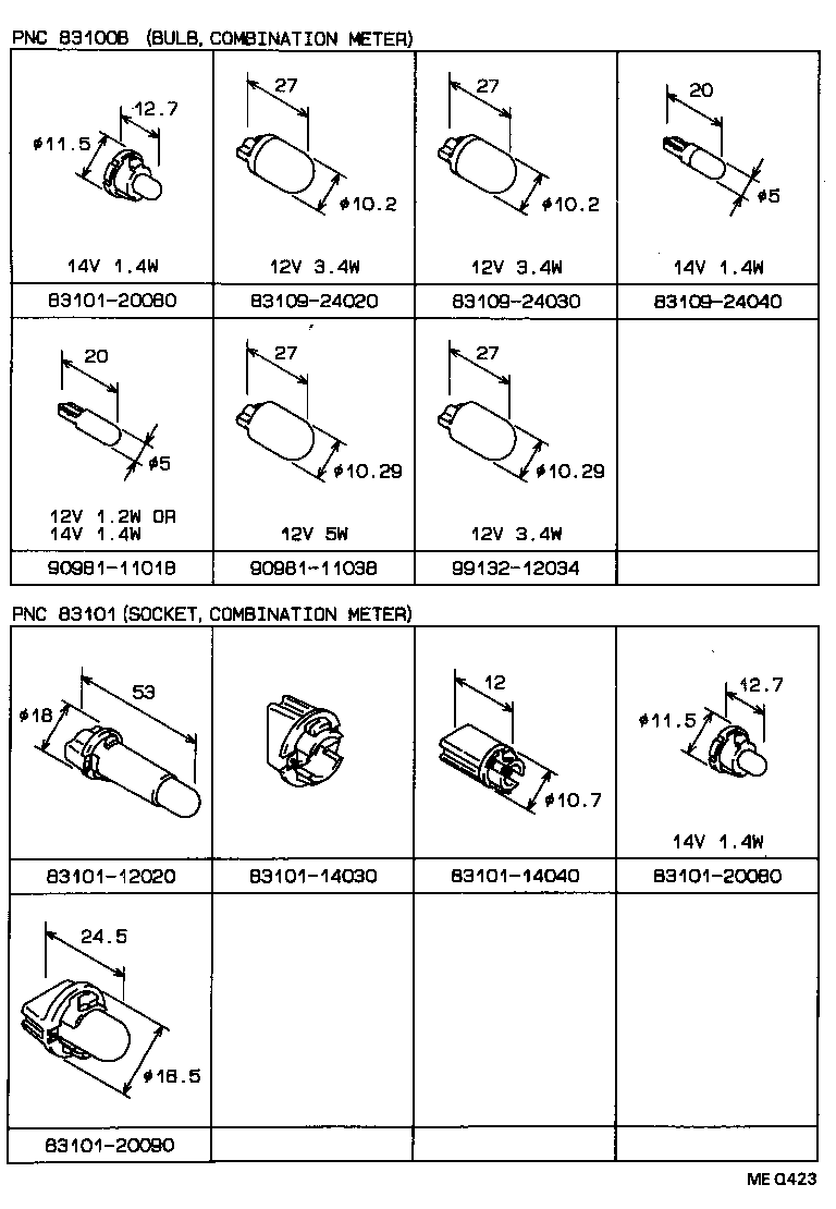 83132-1D360 CASE, COMBINATION METER product image