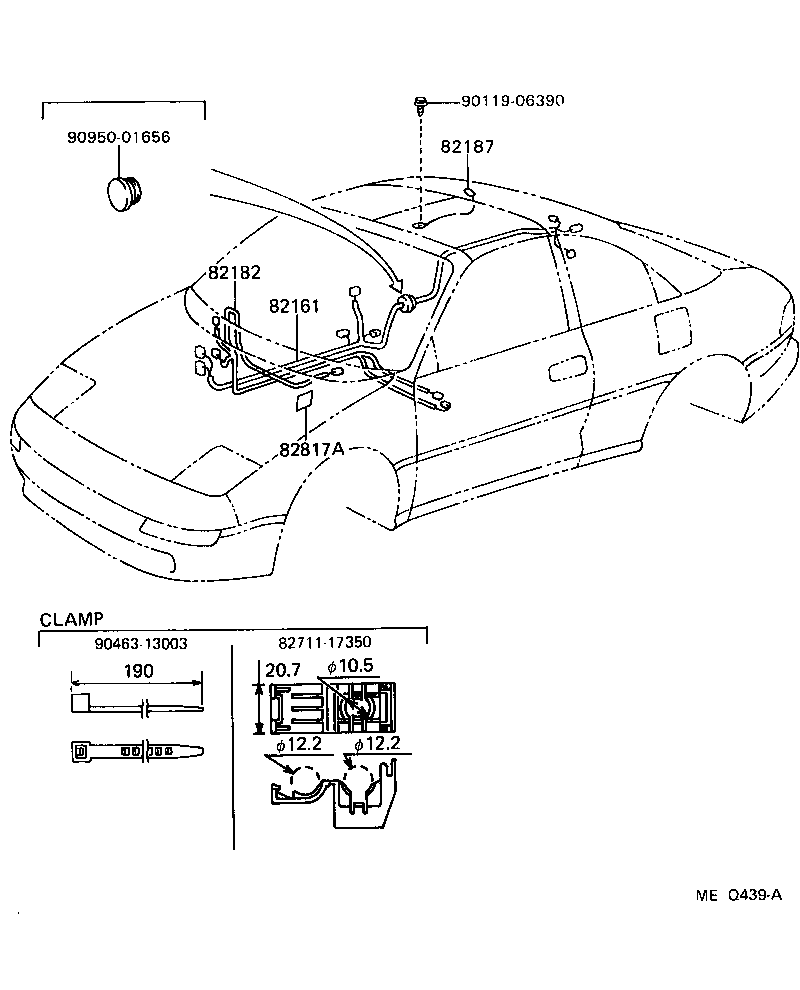 82121-17307 WIRE, ENGINE product image