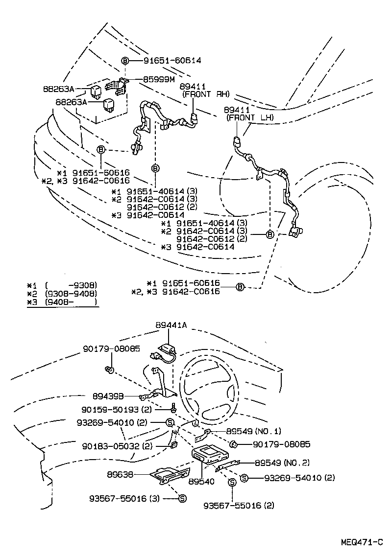 86285-28070 BRACKET, SKID CONTROL COMPUTER product image