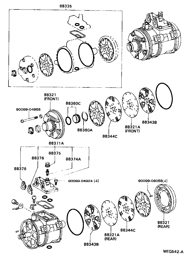 88442-28010 SHAFT, IDLE PULLEY product image