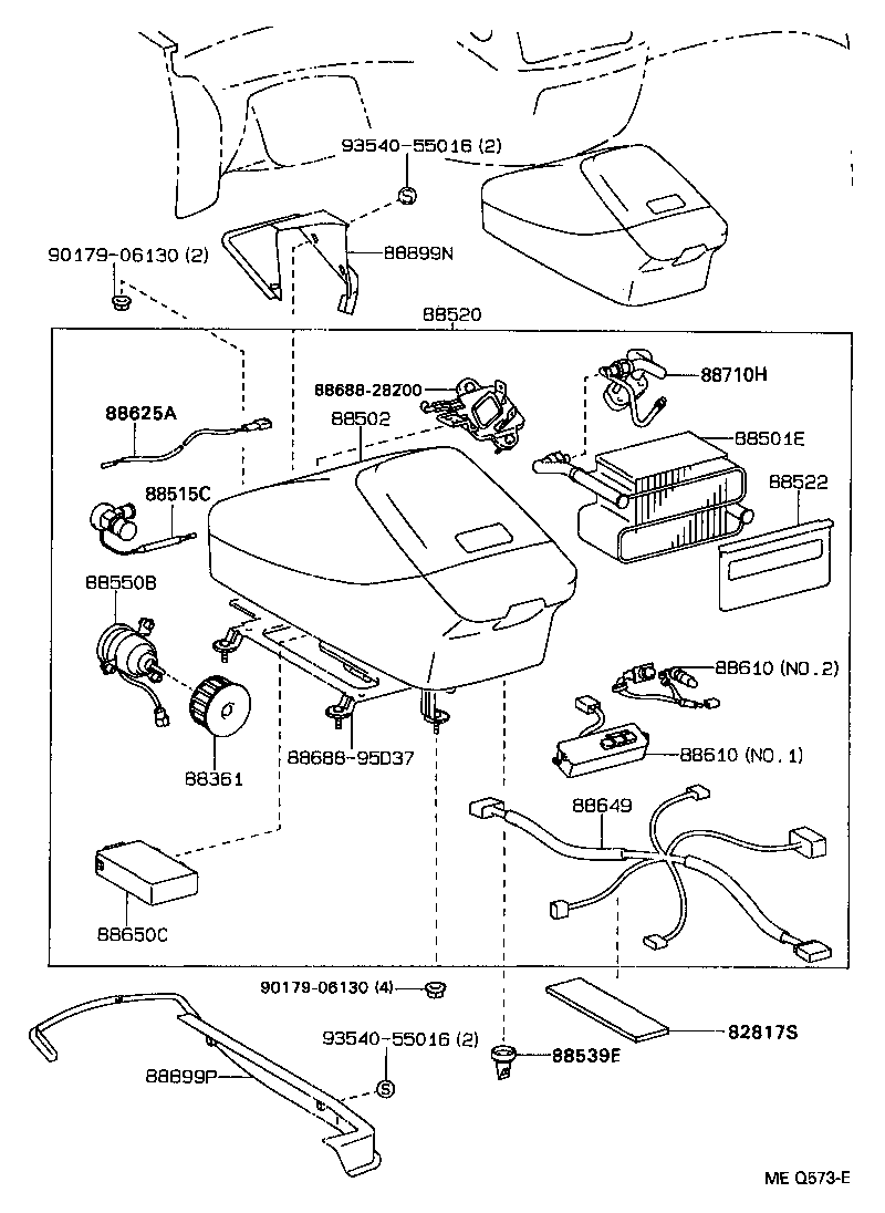 88515-28050 VALVE, REAR COOLING UNIT EXPANSION product image
