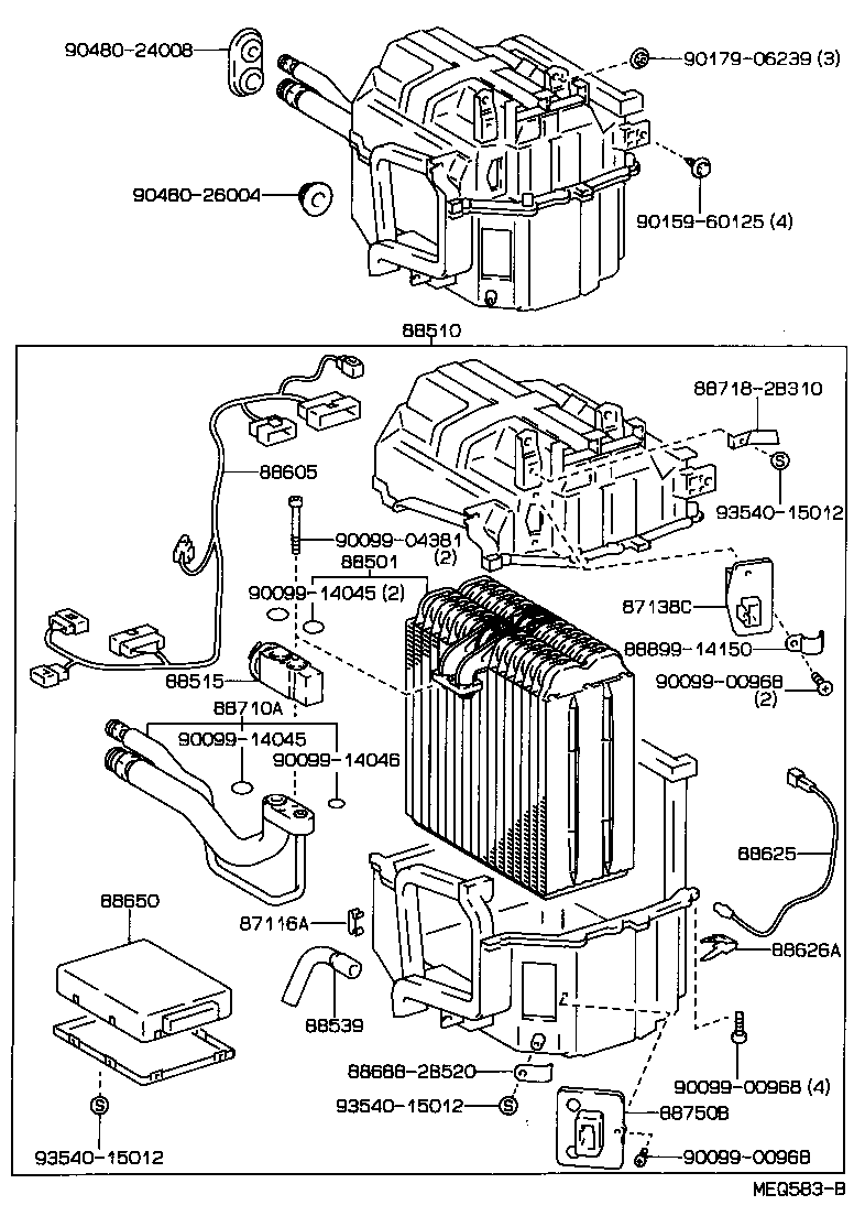 88605-2B720 HARNESS SUB-ASSY, COOLER WIRING, NO.1 product image