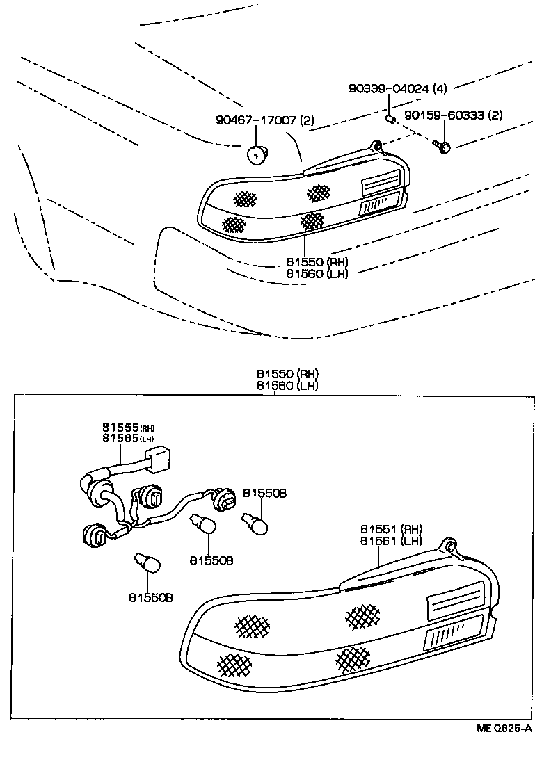 81551-2B021 LENS, REAR COMBINATION LAMP, RH product image