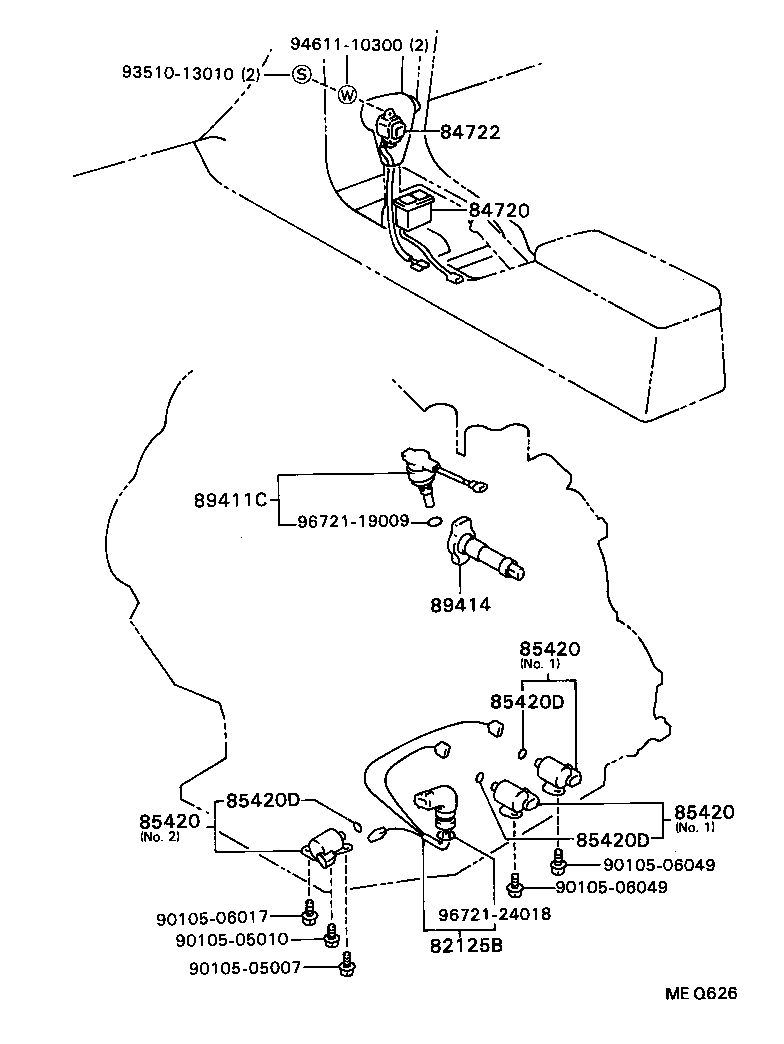 84720-20070 SWITCH ASSY, PATTERN SELECT product image