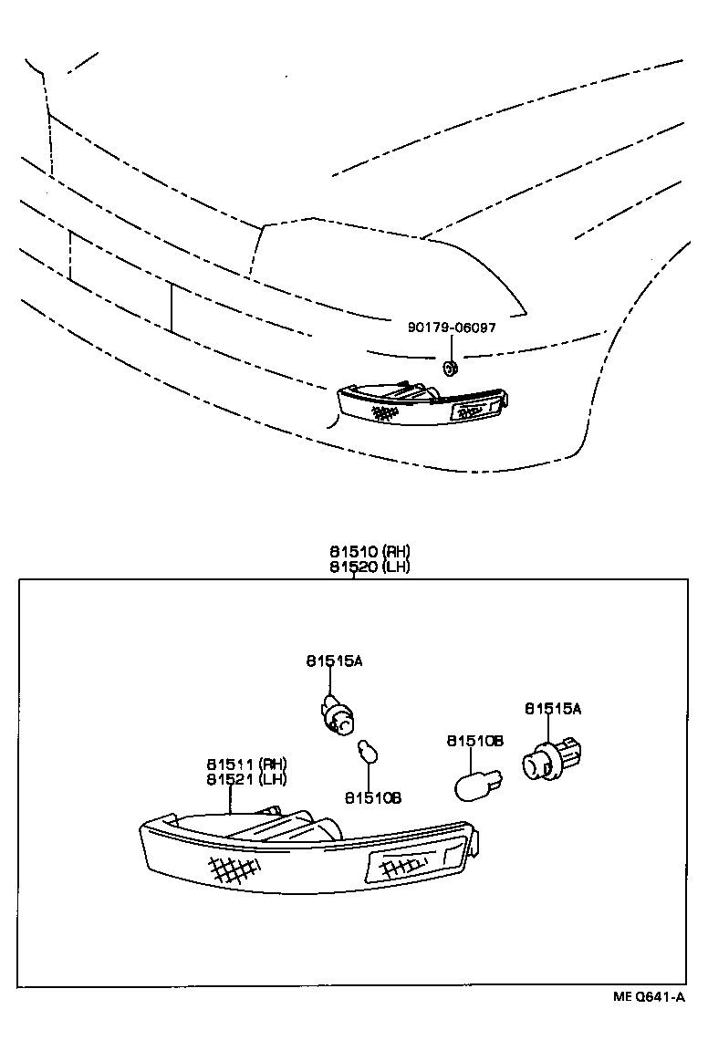 81510-32150 LAMP ASSY, FRONT TURN SIGNAL, RH product image
