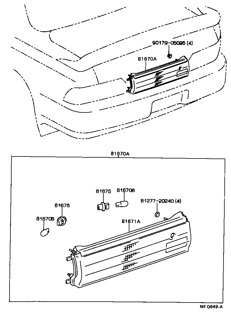 81670-32080 LAMP ASSY, BACK-UP product image