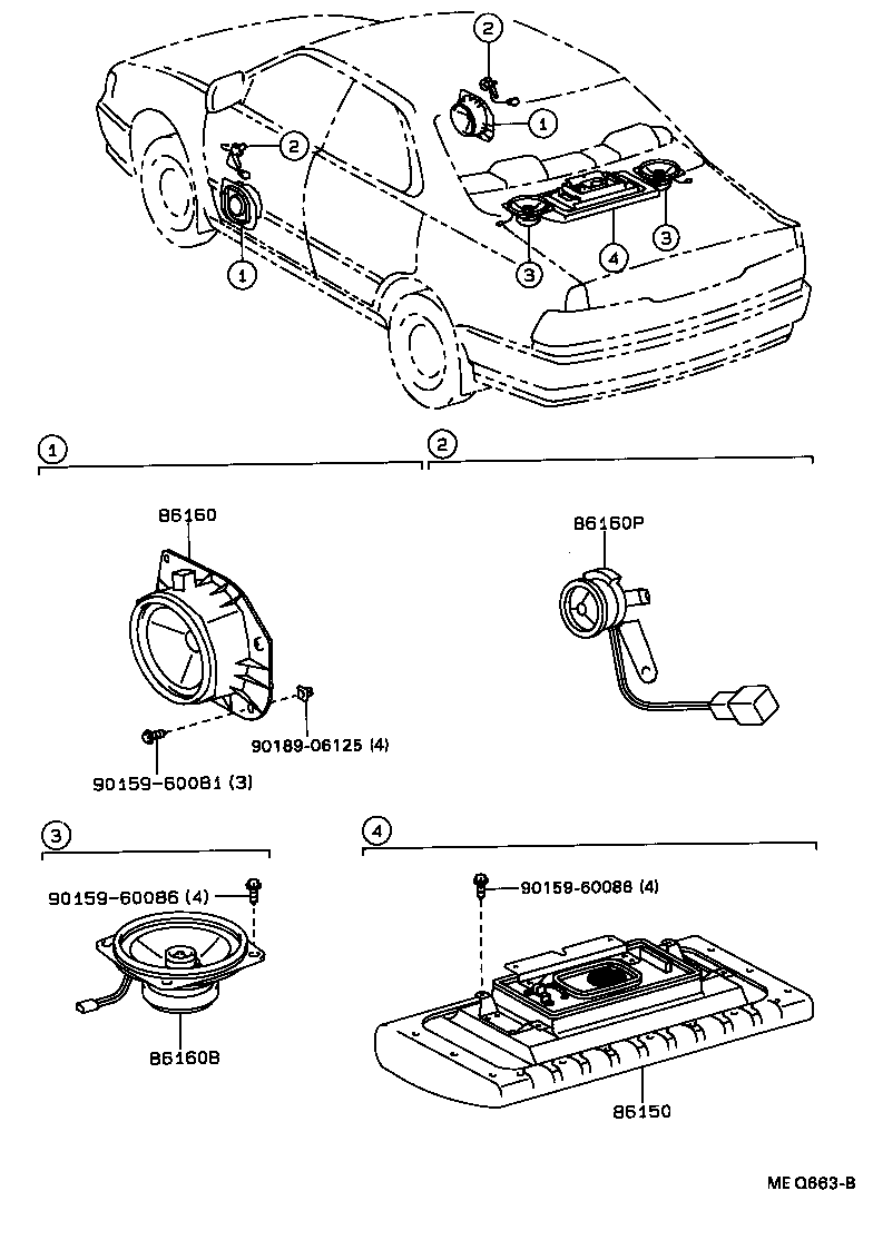 86150-32200 SPEAKER ASSY, W/BOX, NO.1 product image