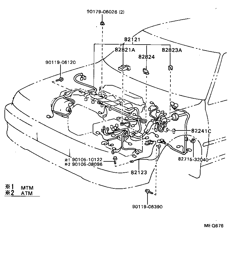 82151-32731 WIRE, FRONT DOOR, RH product image
