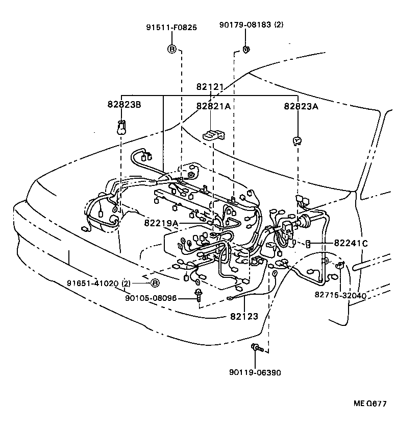 82151-32731 WIRE, FRONT DOOR, RH product image
