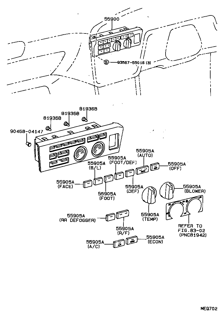 55085-32110 DUCT SUB-ASSY, HEATER TO REGISTER, NO.2 product image