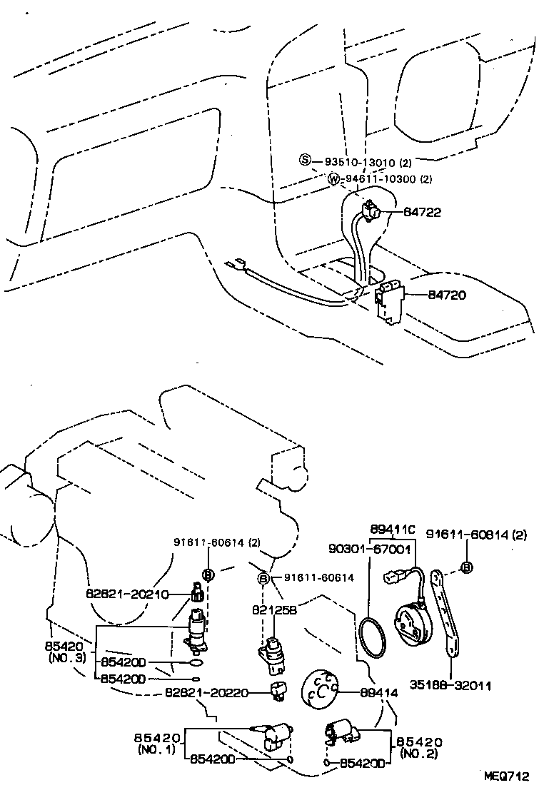 84720-32060 SWITCH ASSY, PATTERN SELECT product image