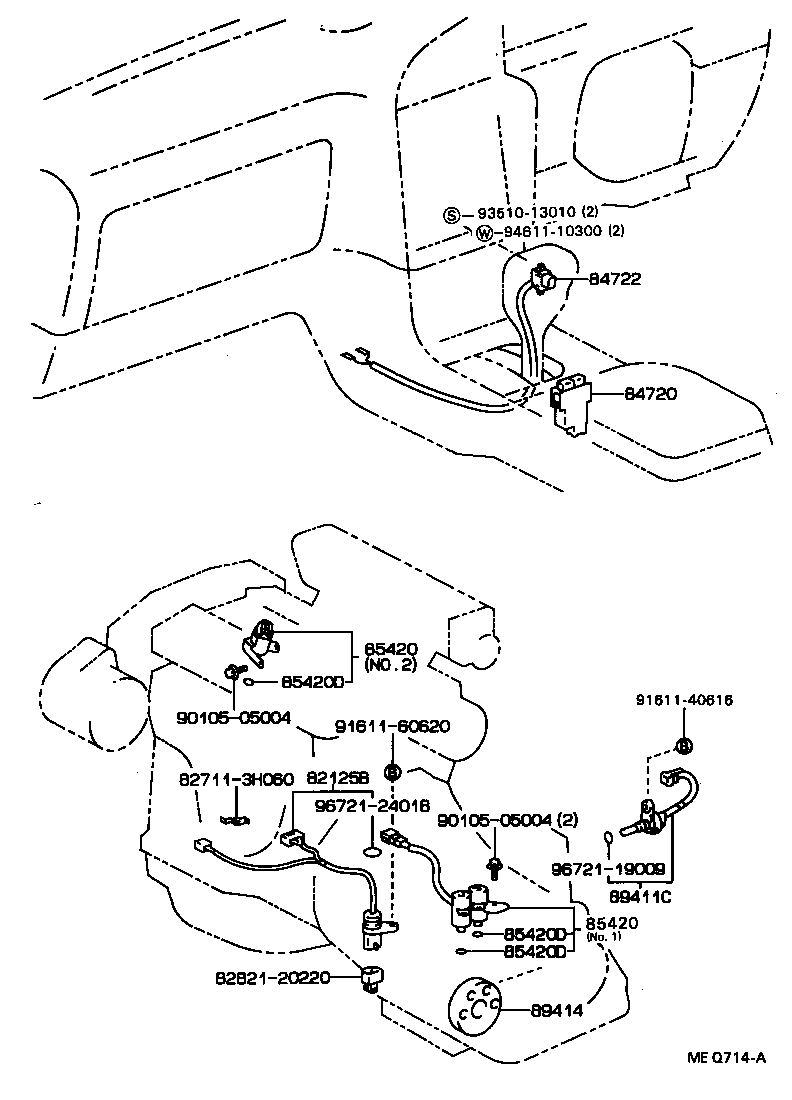 84720-32060 SWITCH ASSY, PATTERN SELECT product image