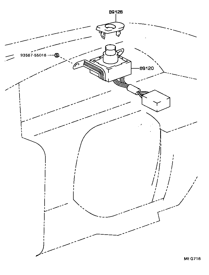 89120-32032 SENSOR, AUTOMATIC LIGHT CONTROL product image