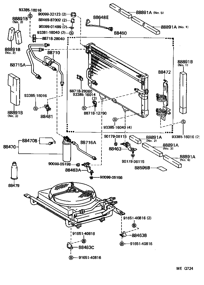 88899-95407 PACKING A (FOR COOLER) product image
