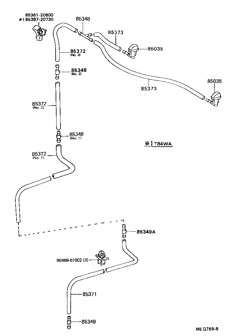 85331-20780 JAR SUB-ASSY, WINDSHIELD WASHER product image