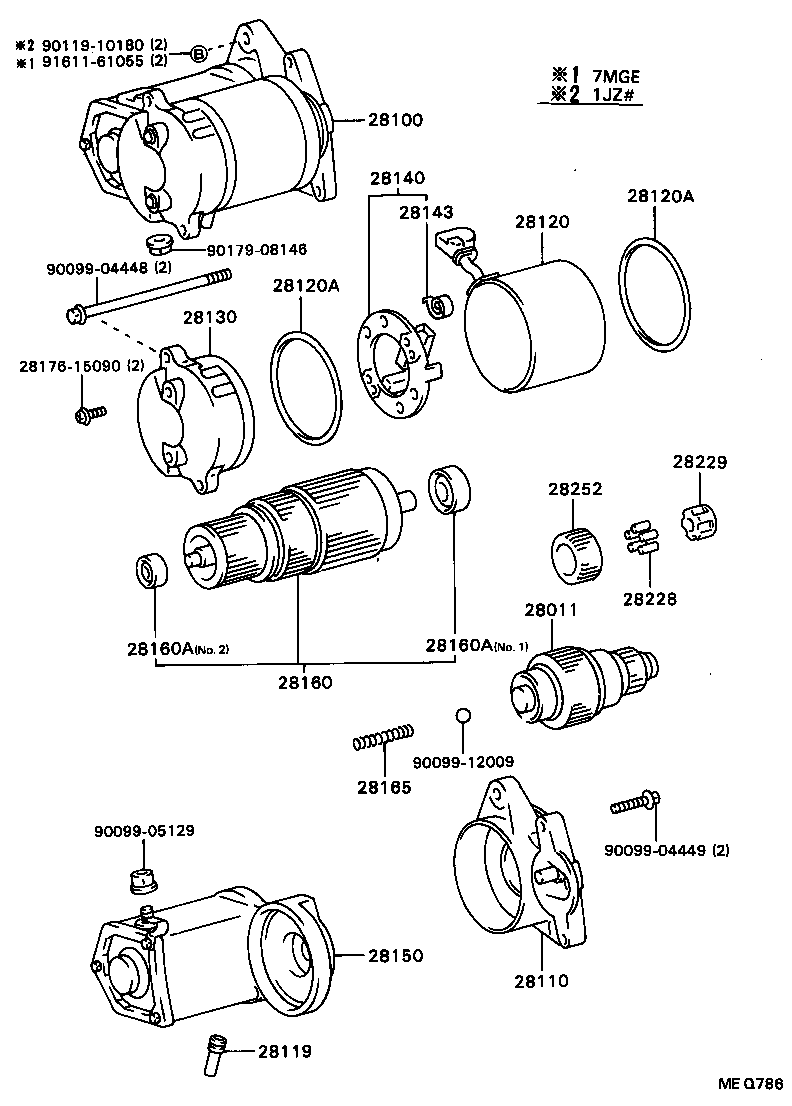 28130-74040 FRAME ASSY, STARTER COMMUTATOR END product image
