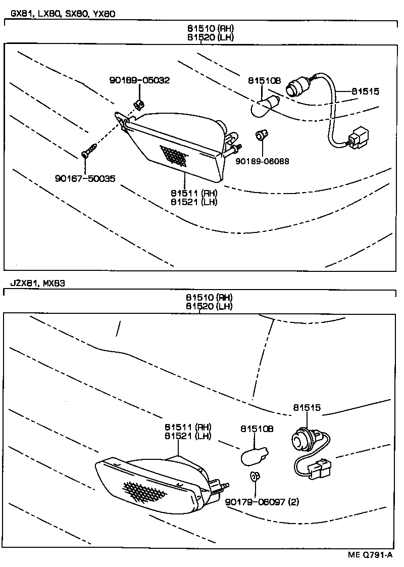 81520-23030 LAMP ASSY, FRONT TURN SIGNAL, LH product image