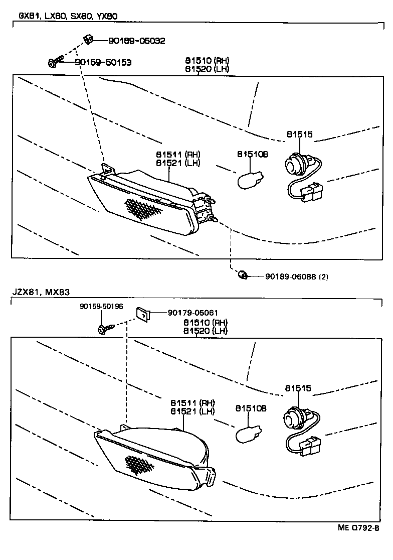 81520-23050 LAMP ASSY, FRONT TURN SIGNAL, LH product image