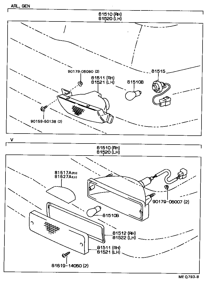 81521-22331 LENS, FRONT TURN SIGNAL LAMP, LH product image