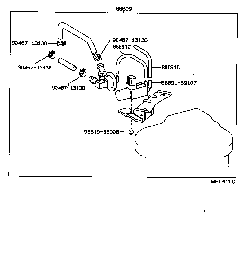 Toyota 88031-35090 ACTUATOR SET, IDLE-UP