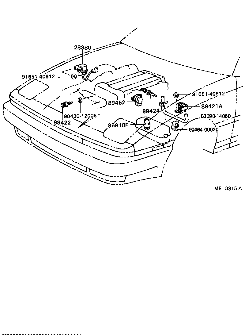 89661-14470 COMPUTER, ENGINE CONTROL product image