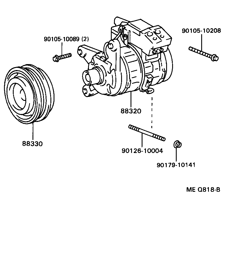 88320-14532 COMPRESSOR ASSY, COOLER product image