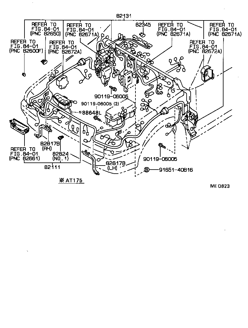 82122-20170 WIRE, ENGINE, NO.2 product image
