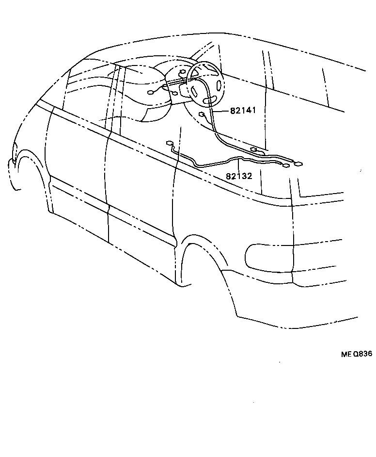 82124-28261 WIRE, ENGINE, NO.4 product image