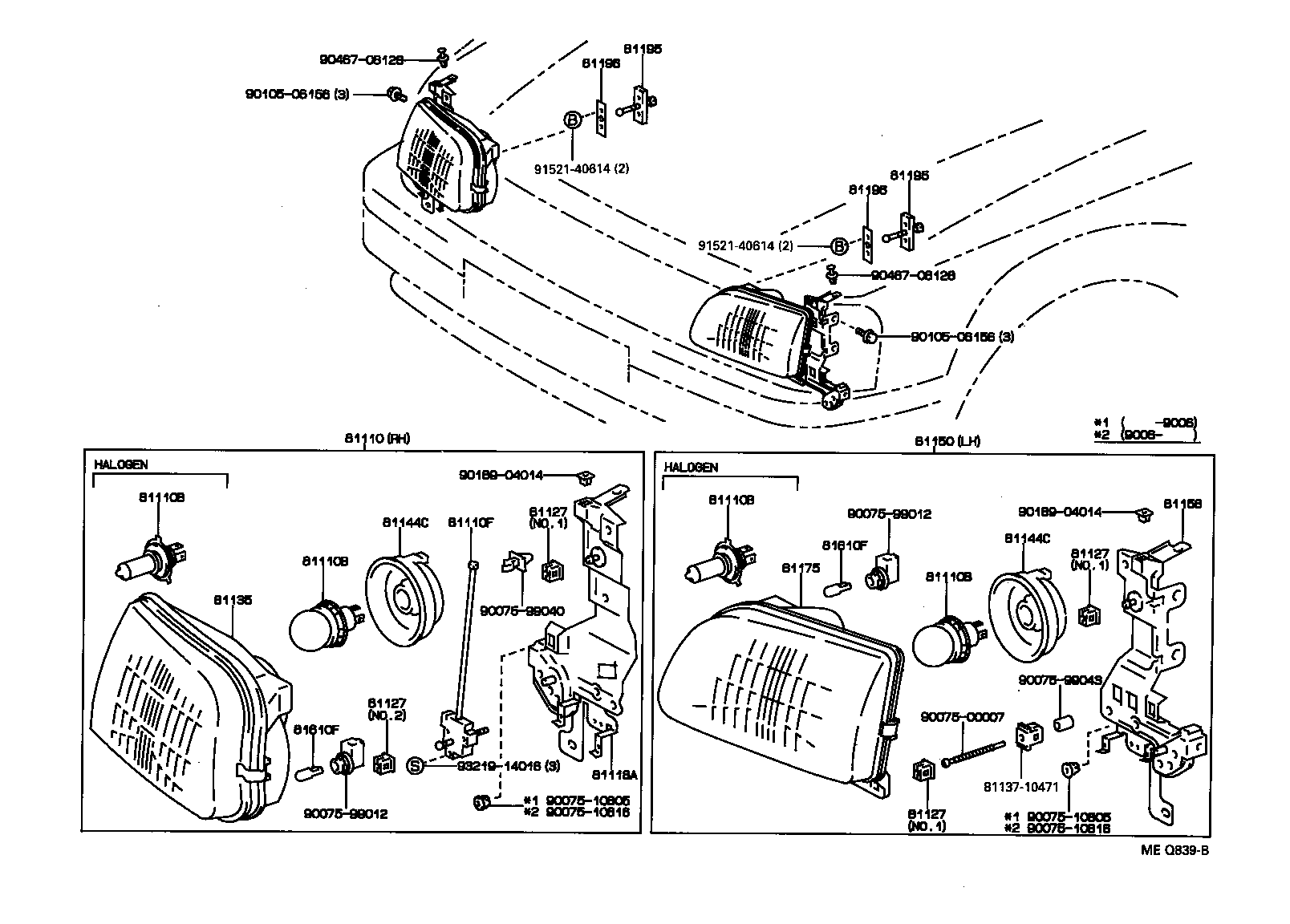 81150-10690 HEADLAMP ASSY, LH product image