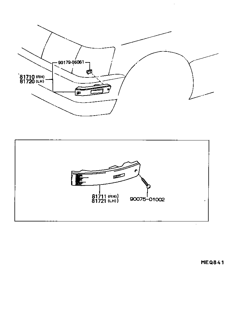 81741-50020 LENS, FRONT MARKER LAMP, LH product image