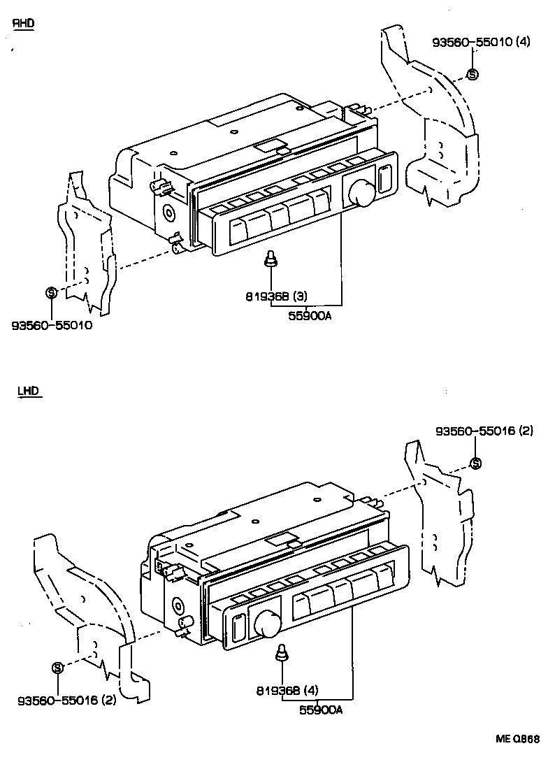 55844-22090 DUCT, HEATER TO REGISTER, NO.2 product image