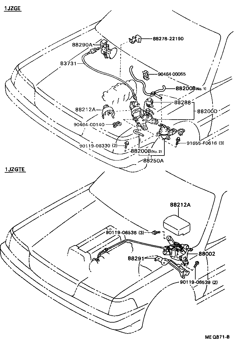 88283-22140 HOSE, CRUISE CONTROL VACUUM product image