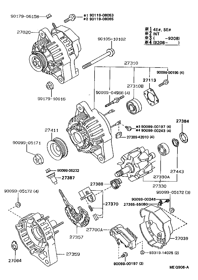 27060-55050 ALTERNATOR ASSY product image