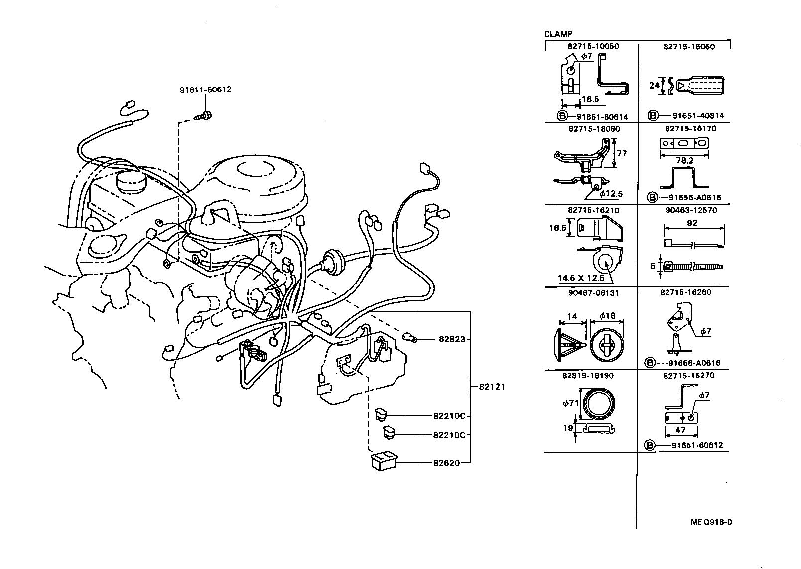 82121-1G080 WIRE, ENGINE product image
