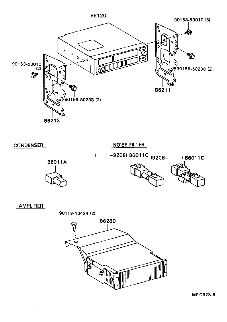 86120-32470 RECEIVER ASSY, RADIO product image