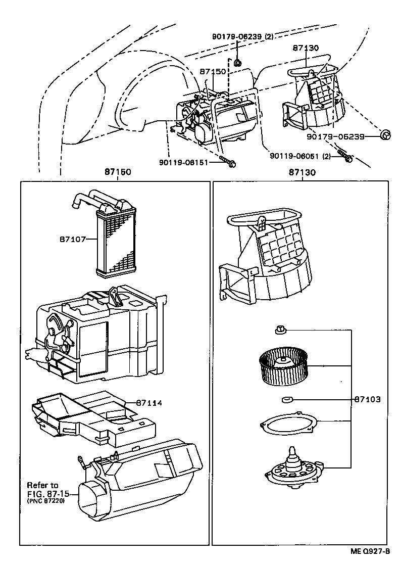 Toyota 87150-16260 RADIATOR ASSY, HEATER