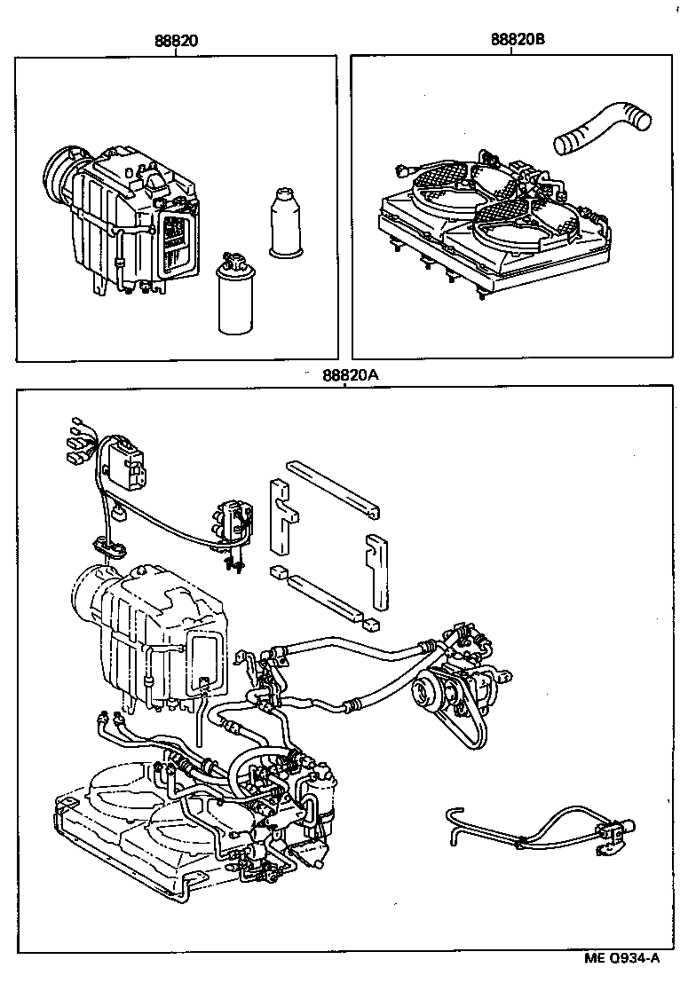 88830-27100 AIR CONDITIONER & ACCESSORY SUB-ASSY, NO.2 product image
