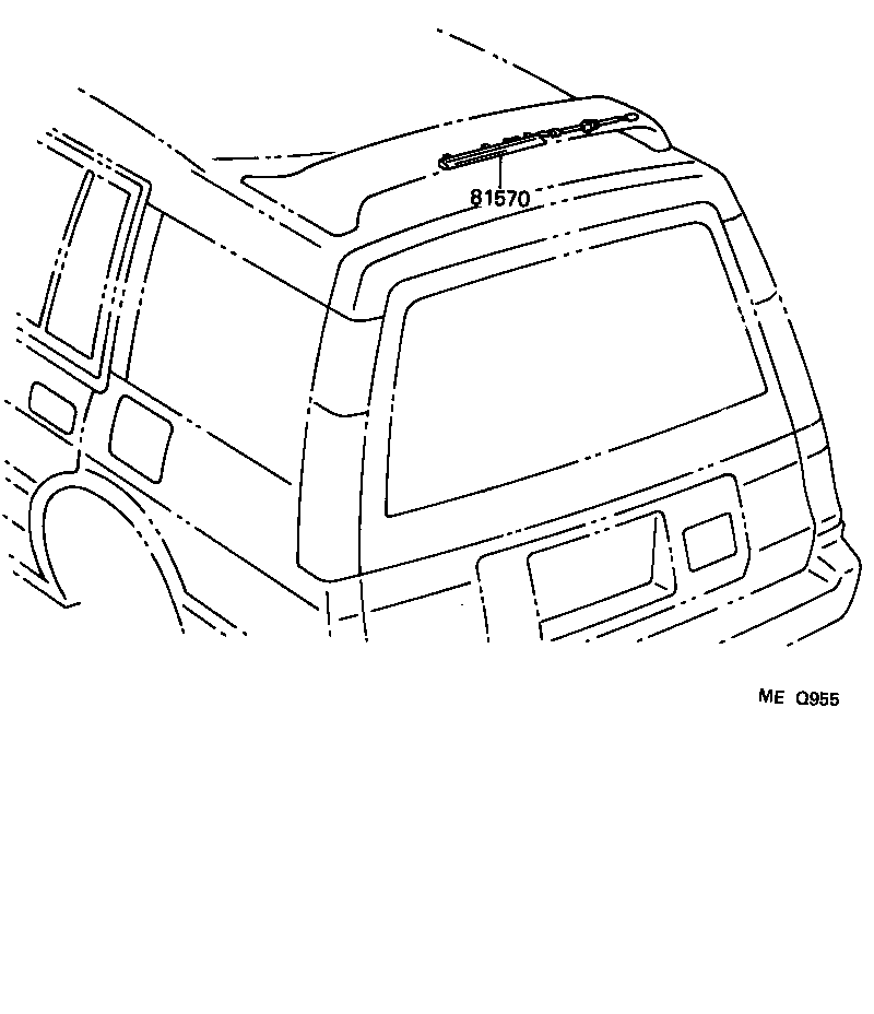 81570-13020 LAMP ASSY, CENTER STOP product image
