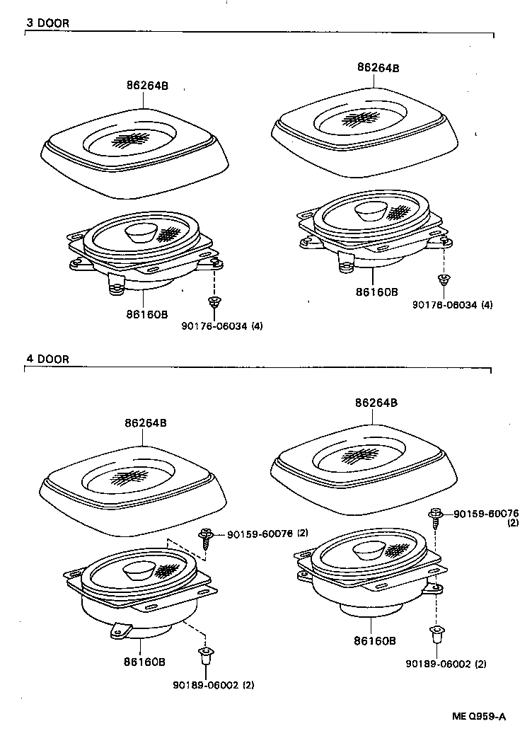 86160-16380 SPEAKER ASSY, REAR product image