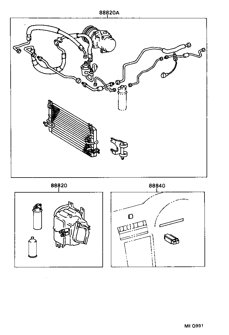 88830-1G080 AIR CONDITIONER & ACCESSORY SUB-ASSY, NO.2 product image