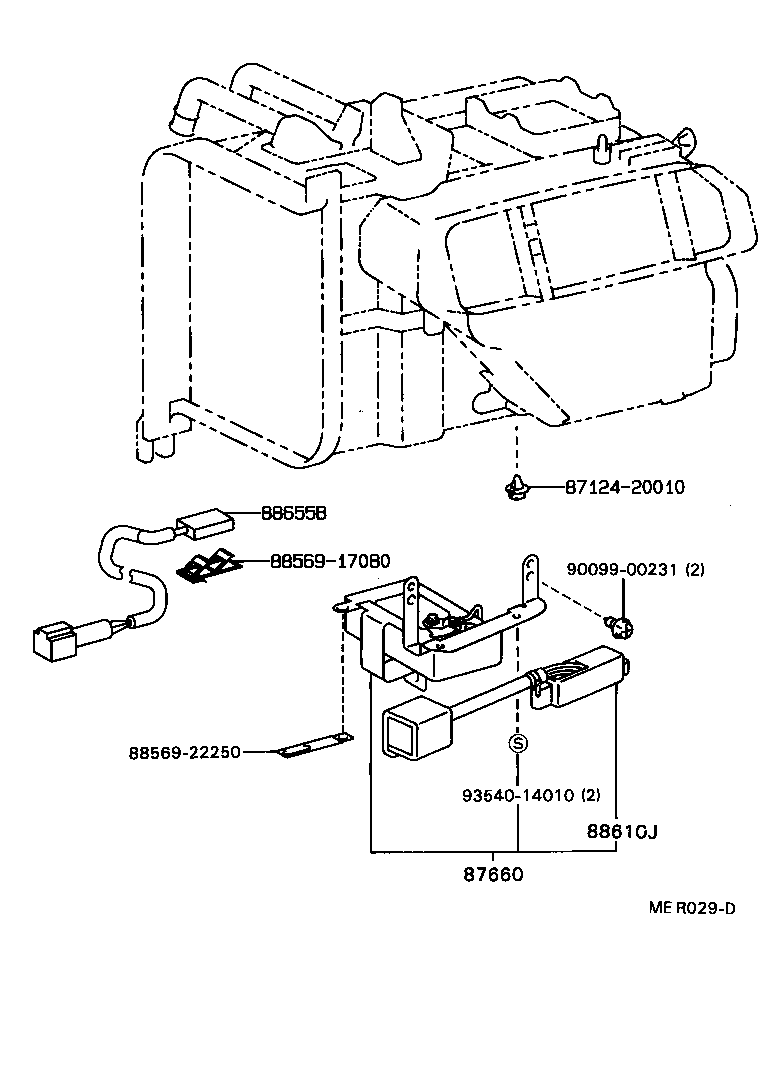 87150-16360 RADIATOR ASSY, HEATER product image