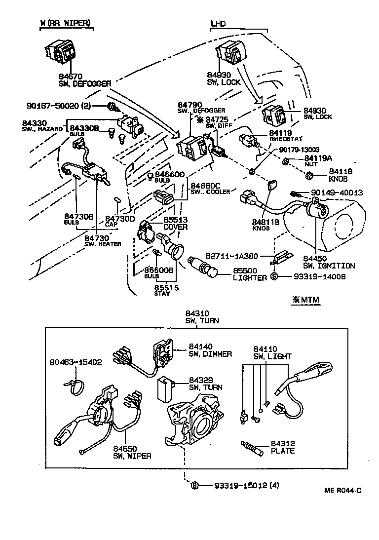 88620-12040 THERMO SWITCH ASSY product image