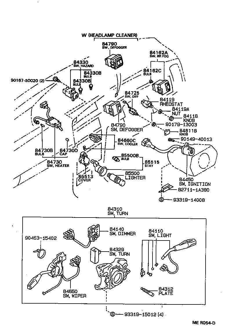 84999-10660 BULB (FOR HEADLAMP LEVELING SWITCH) product image