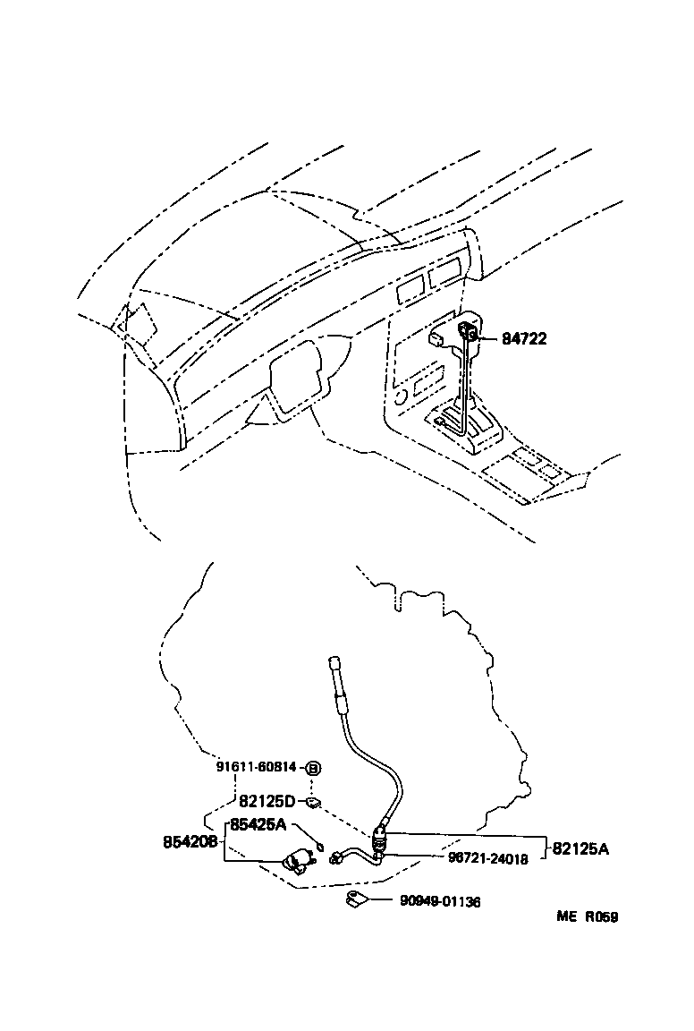 84722-12040-B1 SWITCH, TRANSMISSION CONTROL product image