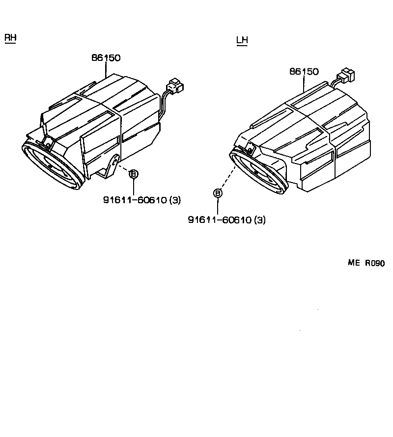 86150-12101 SPEAKER ASSY, W/BOX, NO.1 product image