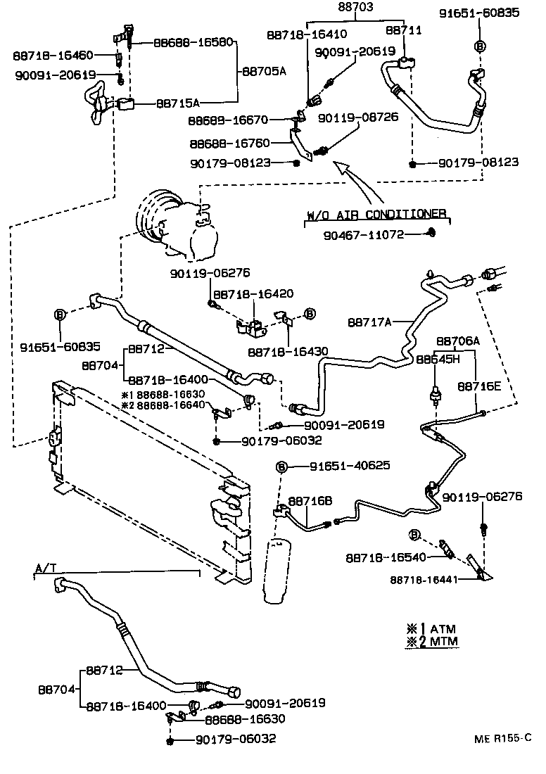 88706-16281 TUBE SUB-ASSY, LIQUID, A product image