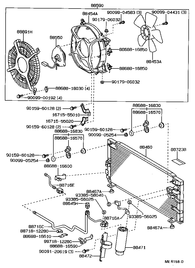 Toyota 88645-20050 SWITCH, PRESSURE NO.1