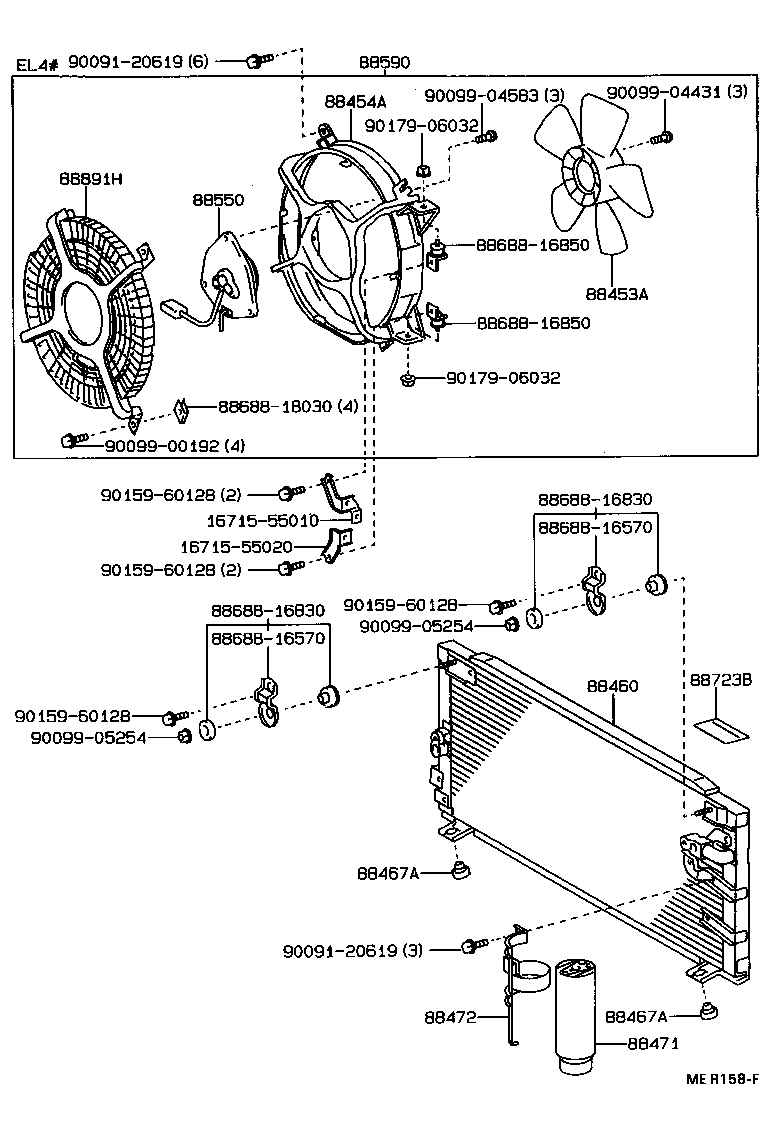 88706-16281 TUBE SUB-ASSY, LIQUID, A product image