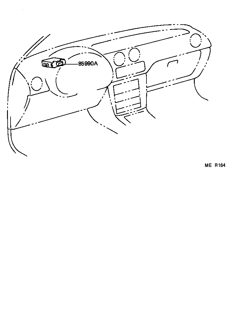 85990-16011 COMPUTER ASSY, SEAT BELT WARNING (FOR PASSIVE BELT) product image
