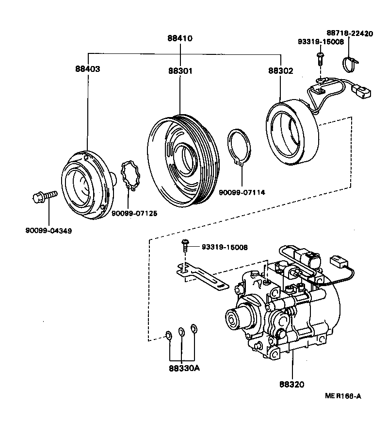 88412-10170 ROTOR SUB-ASSY, MAGNET CLUTCH product image